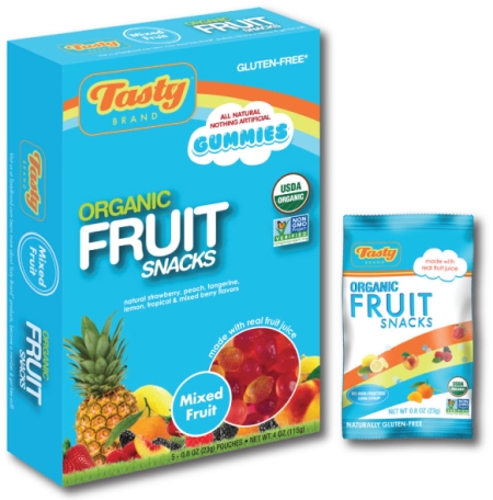 tasty brand organic fruit snacks for kids